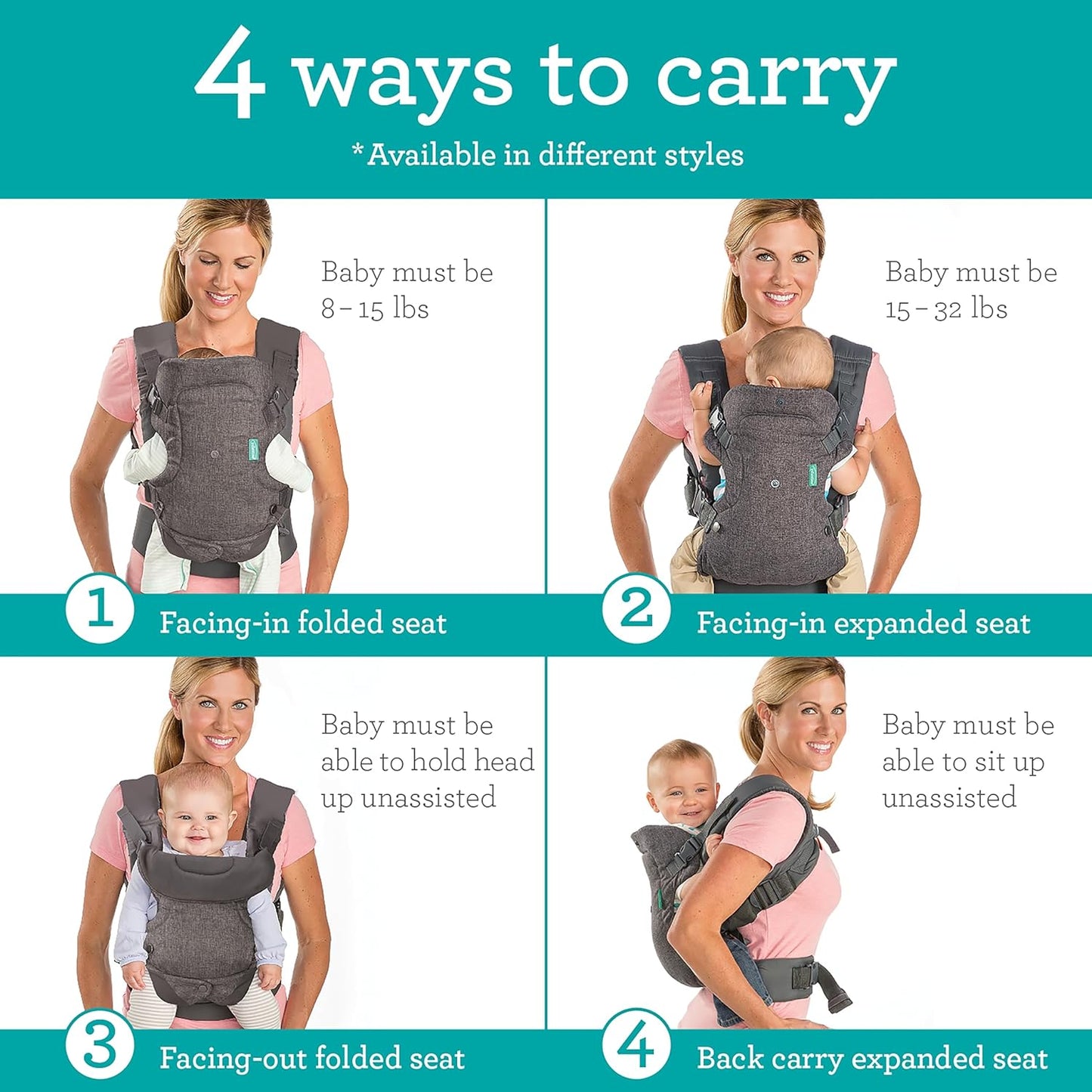 4 in 1 Functionality Baby Carrier